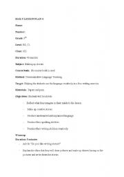 English Worksheet: Helping the students use the language creatively in a free writing exercise. 