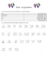 English Worksheet: THE ALPHABET