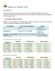 English Worksheet: simple past