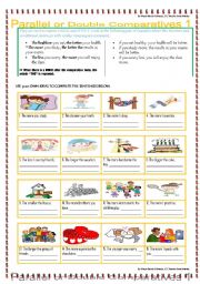 THE MORE, THE BETTER!! - Double OR Parallel Comparatives Practice 1