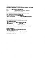 English Worksheet: Wondeful 2nite, by Eric Clapton
