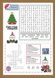 English Worksheet: Christmas Fun