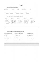 English worksheet: Preferences and rejections