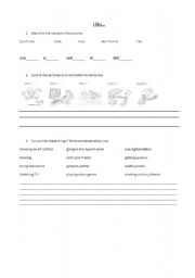 English Worksheet: Preferences and rejections