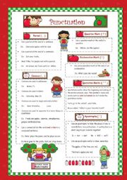 English Worksheet: Punctuation