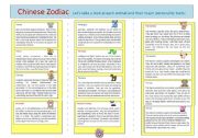 English Worksheet: Chinese Zodiac Page 2