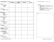 English Worksheet: Onset and Rime Rubric