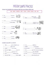 English Worksheet: PRESENT SIMPLE