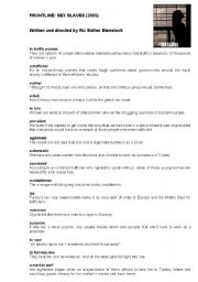 English Worksheet: Glossary for the Frontline Documentary 