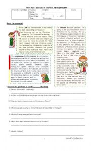 English Worksheet: Reading Comprehension about Easter, vocabulary test, Interesting words and Simple Future tense