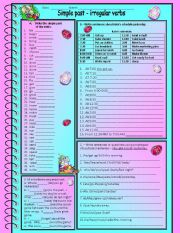 Simple past  irregular verbs