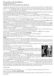 English Worksheet: the murders in the Rue Morgue 1