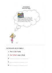 English worksheet: possessive adjectives