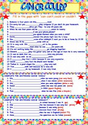 could - ESL worksheet by seldaburakmami