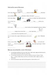 English Worksheet: Rooms in the House