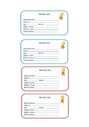 English worksheet: Identity_cards