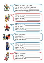English Worksheet: who are they?