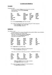 English Worksheet: Gerunds and Infinitives