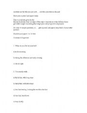 English Worksheet: personality business test