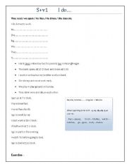 English worksheet: speaking worksheet present simple