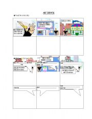 English worksheet: My town