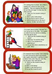 English Worksheet: Fun at school!