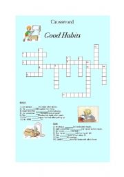 English Worksheet: Good Habits