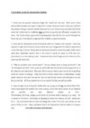 English Worksheet: A text about racism for intermediate students