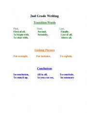 English worksheet: Transitions 