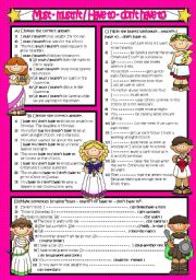 English Worksheet: MUST - MUSTNT / HAVE TO - DONT HAVE TO