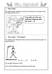 English Worksheet: alphabet