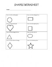 Shapes Worksheet