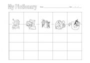 English Worksheet: My pictionary