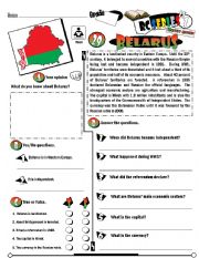 English Worksheet: RC Series_Level 01_Country Edition 29 Belarus (Fully Editable + Key)