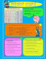 English Worksheet: Present Simple