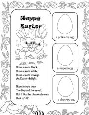 English Worksheet: Easter Poem