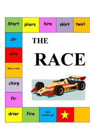 English Worksheet: The RaceTrack Game