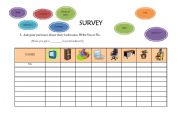 English Worksheet: SURVEY!