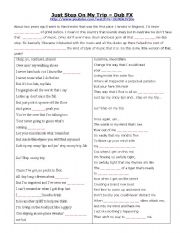 English worksheet: Gap Fill Rap Song - Dub FX