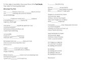 English worksheet: Past simple - Who knew by Pink
