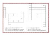 English worksheet: Crossword Puzzle on Fruits and Vegetables