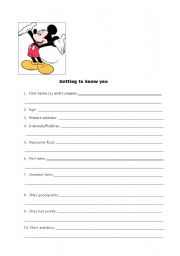 English worksheet: Presenting 