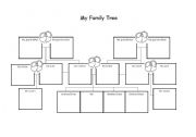 English Worksheet: My Family tree