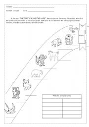 English worksheet: The tortoise and the hare