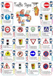 English Worksheet: Traffic Signs & Rules