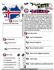 English Worksheet: RC Series_Level 01_Country Edition 32 Iceland (Fully Editable + Key)