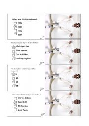 English Worksheet: CHARLIE AND THE CHOCOLATE FACTORY BOARD GAME