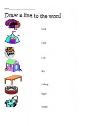 English worksheet: Begin T