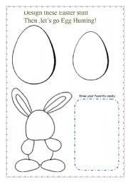 English Worksheet: Easter Egg Hunt material