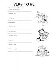 English Worksheet: Verb to be 